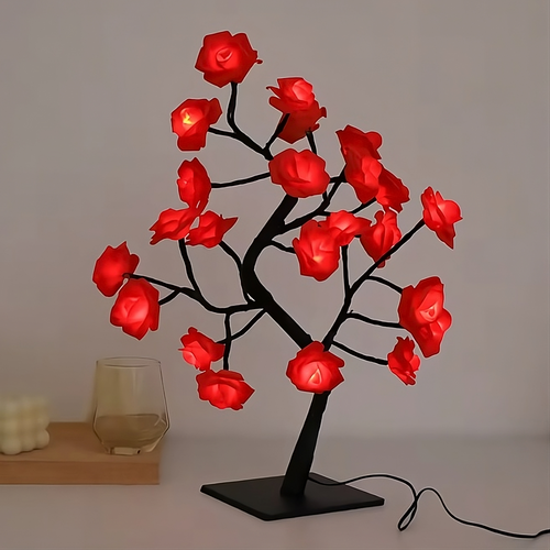 Różyczkowo™ - Drzewko Różane LED | Czerwony